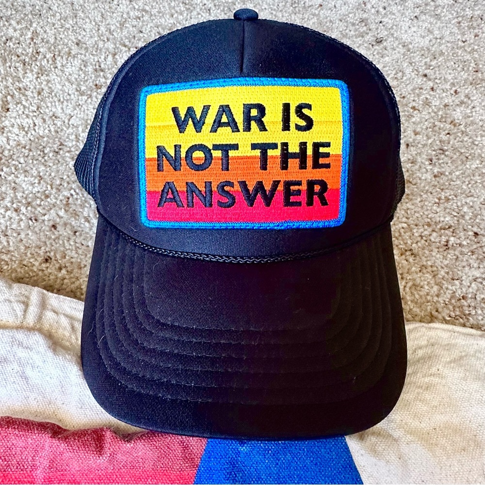 Aviator Nation Trucker Hat “War is Not the Answer”